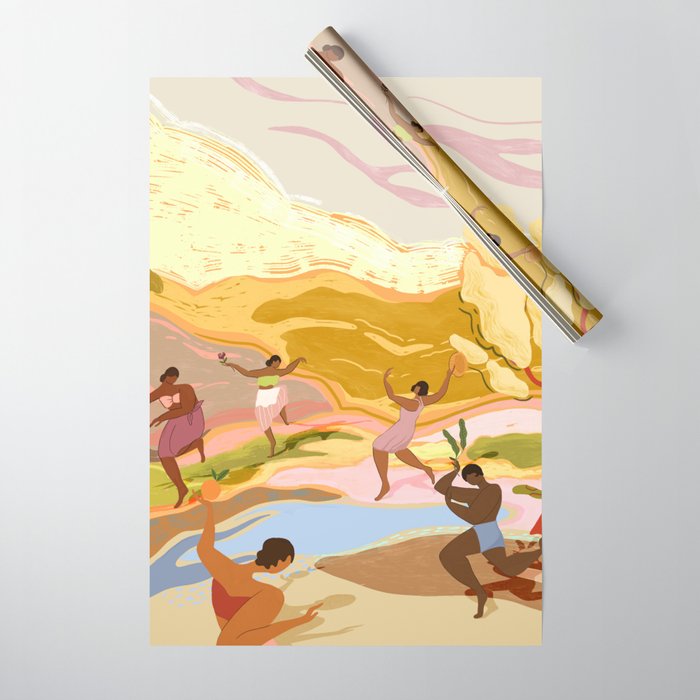 Dancing in Paradise Wrapping Paper Gallery Image 1