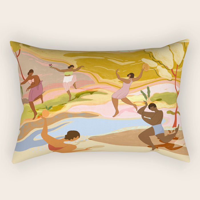 Dancing in Paradise Rectangular Pillow Gallery Image 1