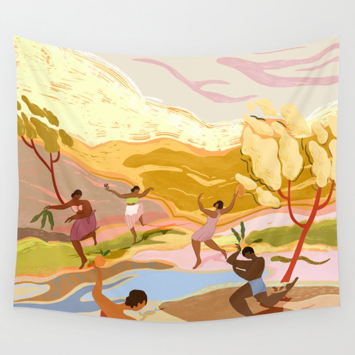 Dancing in Paradise Wall Tapestry Gallery Image 1
