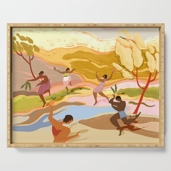 Dancing in Paradise Serving Tray Gallery Image 1