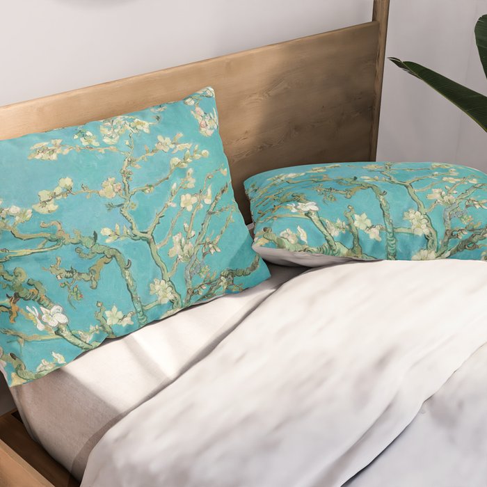 Almond Blossom by Vincent van Gogh, 1890 Pillow Sham Gallery Image 2