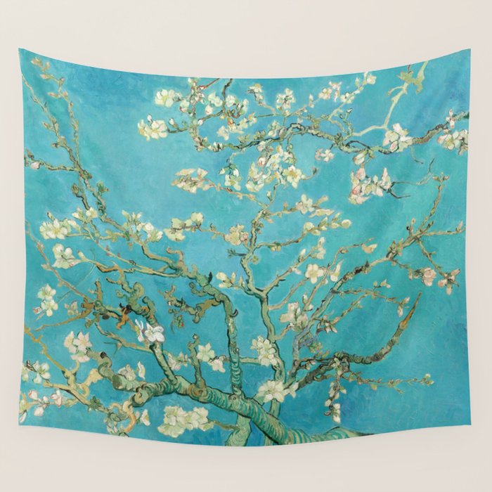 Almond Blossom by Vincent van Gogh, 1890 Wall Tapestry Gallery Image 4
