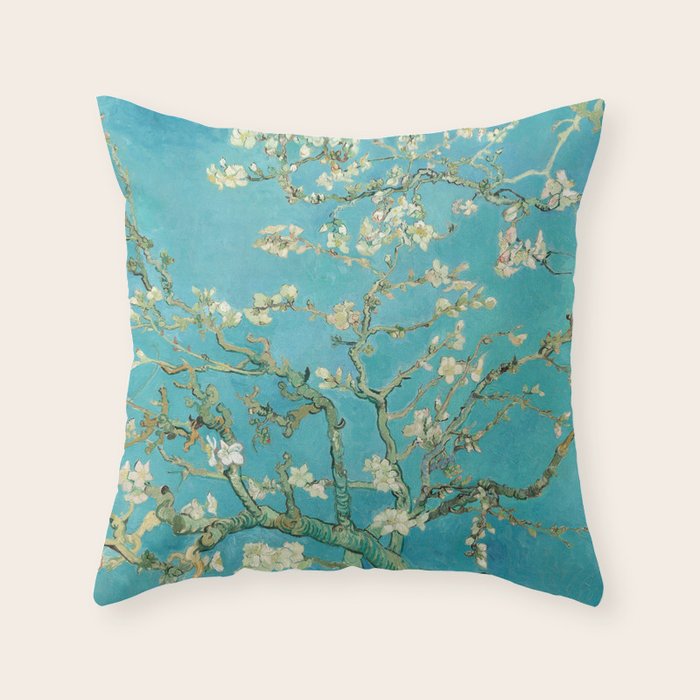 Almond Blossom by Vincent van Gogh, 1890 Throw Pillow Gallery Image 1