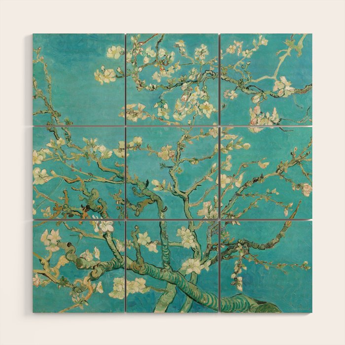 Almond Blossom by Vincent van Gogh, 1890 Wood Wall Art Gallery Image 1