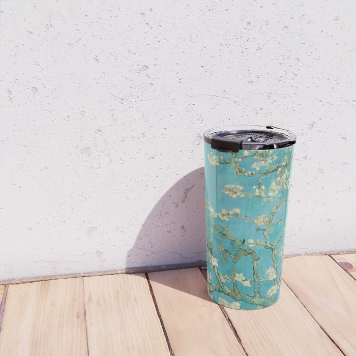 Almond Blossom by Vincent van Gogh, 1890 Travel Mug Gallery Image 4