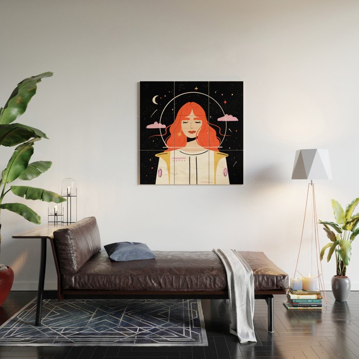 Astronaut Wood Wall Art Gallery Image 2
