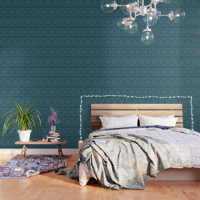 lines geo-teal Wallpaper Gallery Image 3