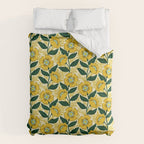 Yellow flower garden Duvet Cover Gallery Image 6