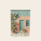 Tiger at Tropical Doorway Wall Hanging Gallery Image 1