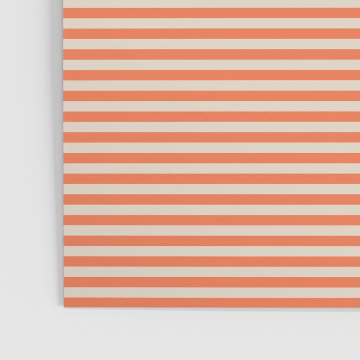 Retro Orange Stripe Pattern Poster Gallery Image 3