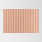 Retro Orange Stripe Pattern Rug Gallery Image 2