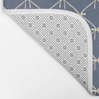 Bows & Ribbons Pattern XLIII Neutral Blue Bath Mat Gallery Image 2