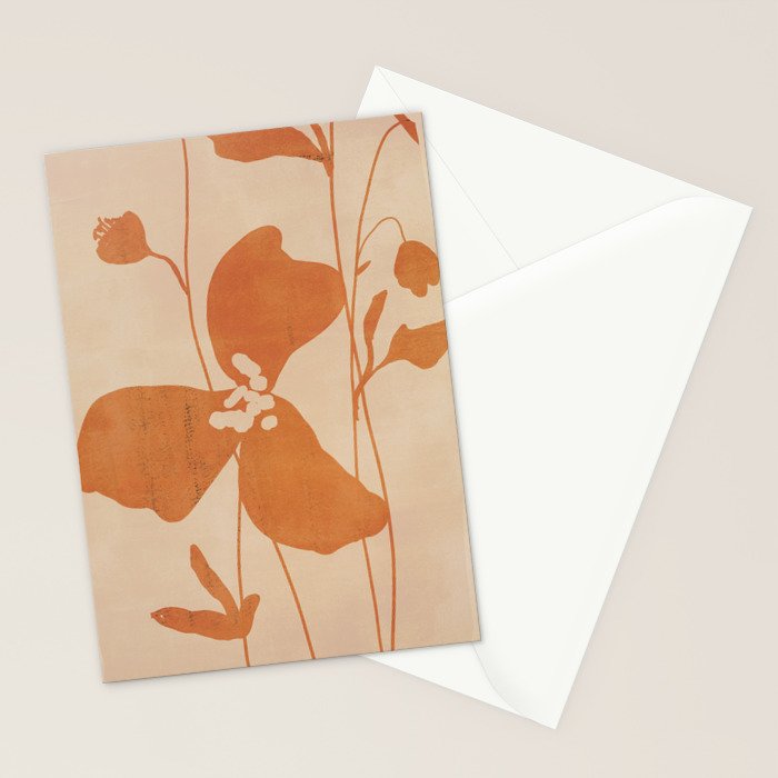 Abstract Minimal Flowers 3 Stationery Card Gallery Image 2