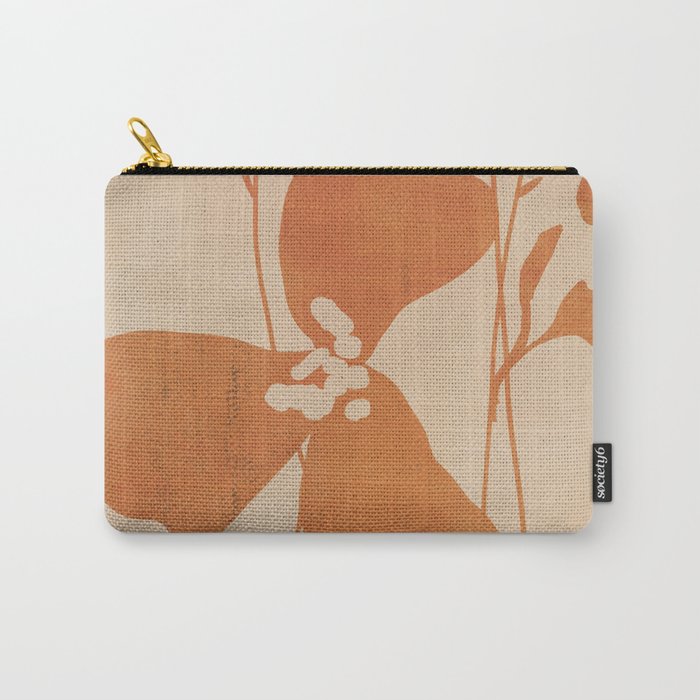 Abstract Minimal Flowers 3 Carry All Pouch Gallery Image 1