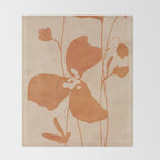 Abstract Minimal Flowers 3 Throw Blanket Gallery Image 2