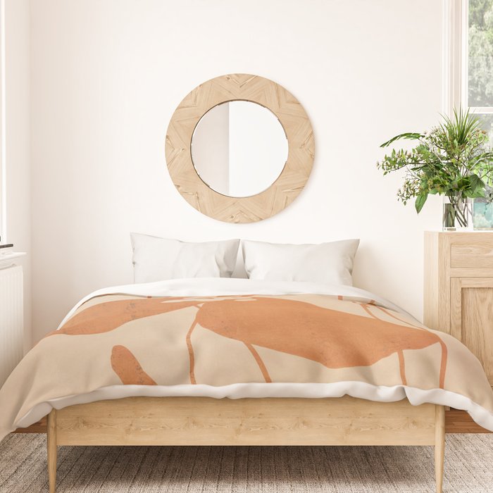 Abstract Minimal Flowers 3 Duvet Cover Gallery Image 3