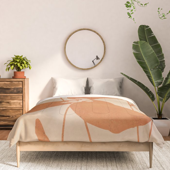 Abstract Minimal Flowers 3 Comforter Gallery Image 3