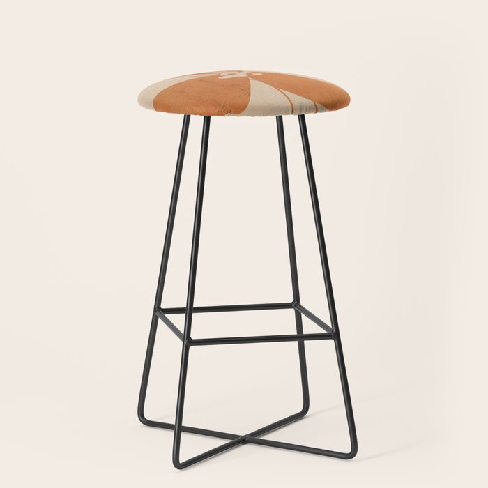 Abstract Minimal Flowers 3 Stool Gallery Image 1
