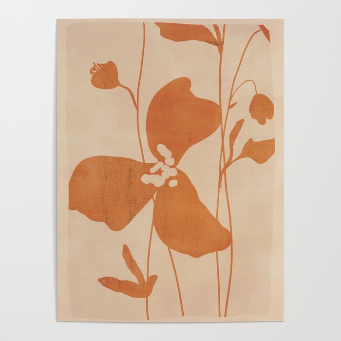 Abstract Minimal Flowers 3 Poster Gallery Image 1