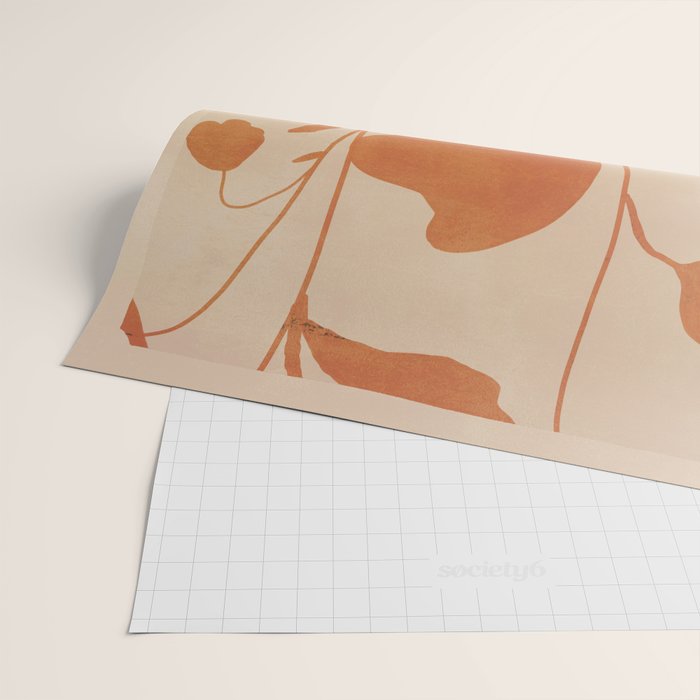 Abstract Minimal Flowers 3 Wrapping Paper Gallery Image 2