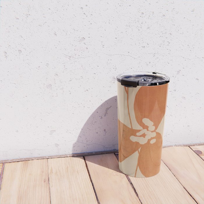 Abstract Minimal Flowers 3 Travel Mug Gallery Image 4