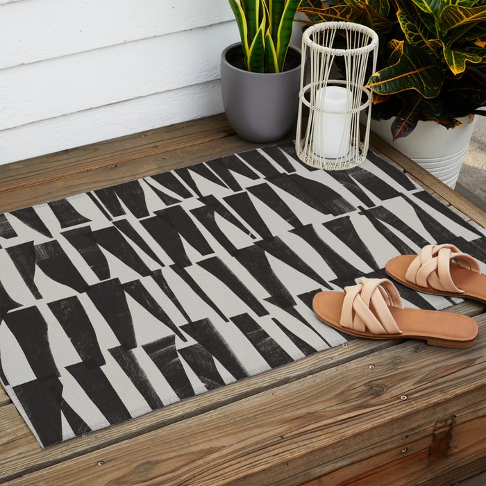 Shapes & Layers #1 Outdoor Rug Gallery Image 2