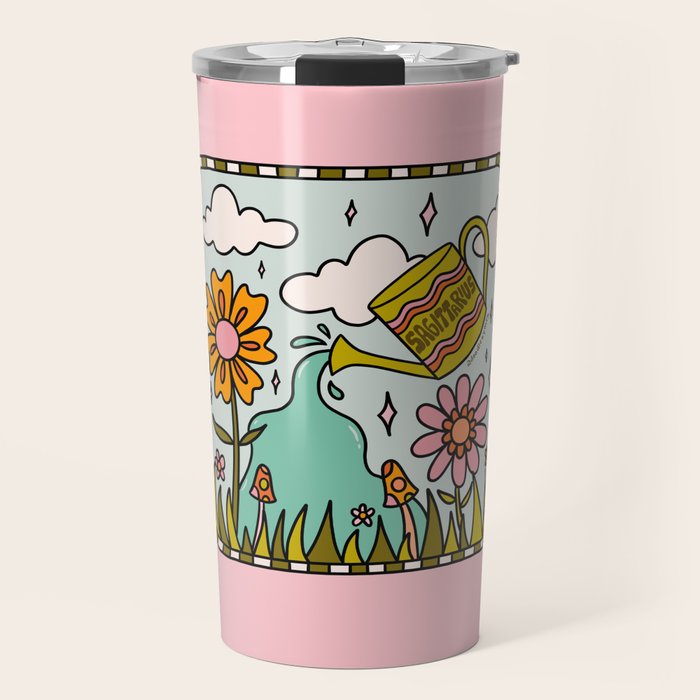 Sagittarius Garden Travel Mug Gallery Image 1