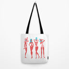 Beach Bombshells - Cyan & Coral Palette Tote Bag Gallery Image 2