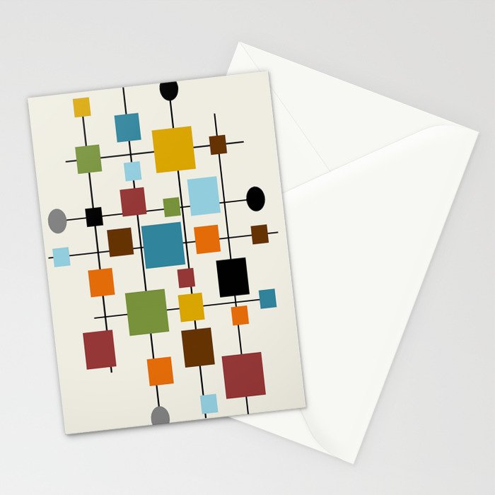 Mid-Century Modern Art 1.3 Stationery Card Gallery Image 2