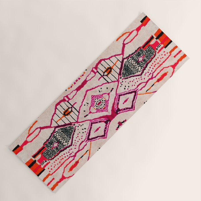 Heritage Oriental Moroccan Carpet Design Yoga Mat Gallery Image 1