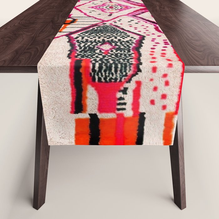 Heritage Oriental Moroccan Carpet Design Table Runner Gallery Image 1