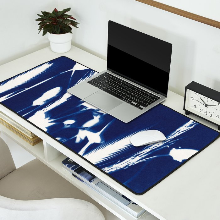Cyan Herbarium #1 Desk Mat Gallery Image 2