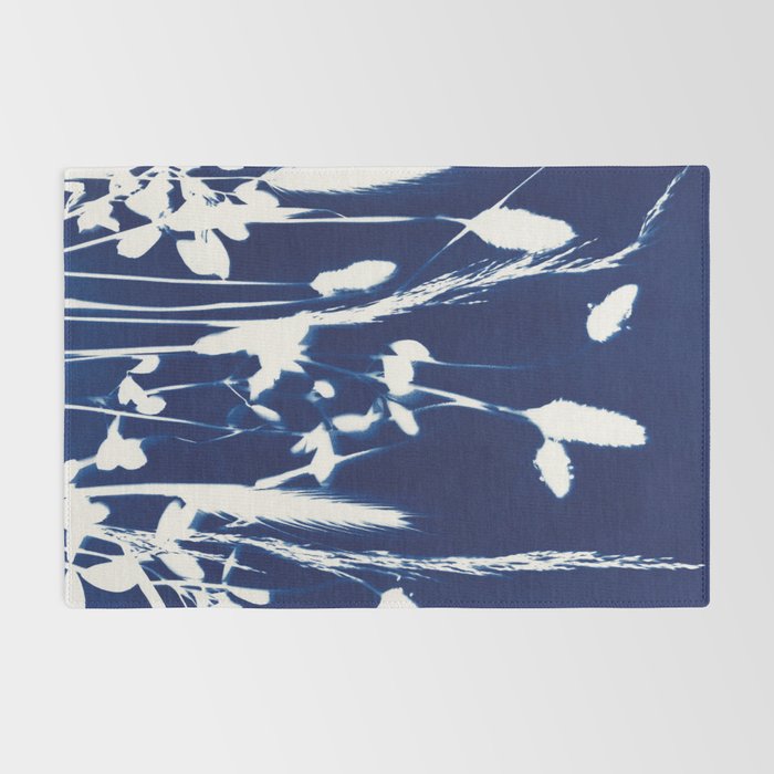 Cyan Herbarium #1 Rug Gallery Image 2