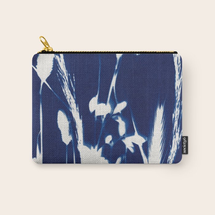 Cyan Herbarium #1 Carry All Pouch Gallery Image 1