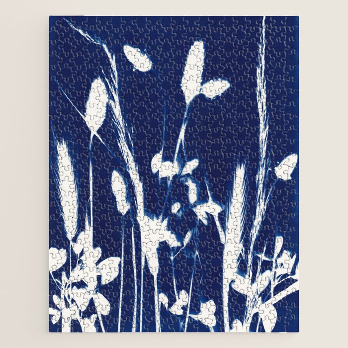 Cyan Herbarium #1 Jigsaw Puzzle Gallery Image 1