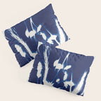 Cyan Herbarium #1 Pillow Sham Gallery Image 3