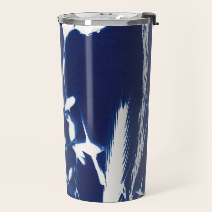 Cyan Herbarium #1 Travel Mug Gallery Image 2