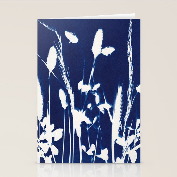 Cyan Herbarium #1 Stationery Card Gallery Image 2