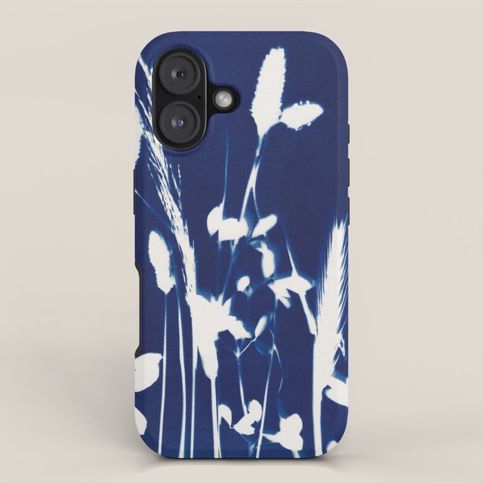 Cyan Herbarium #1 iPhone Case Gallery Image 1
