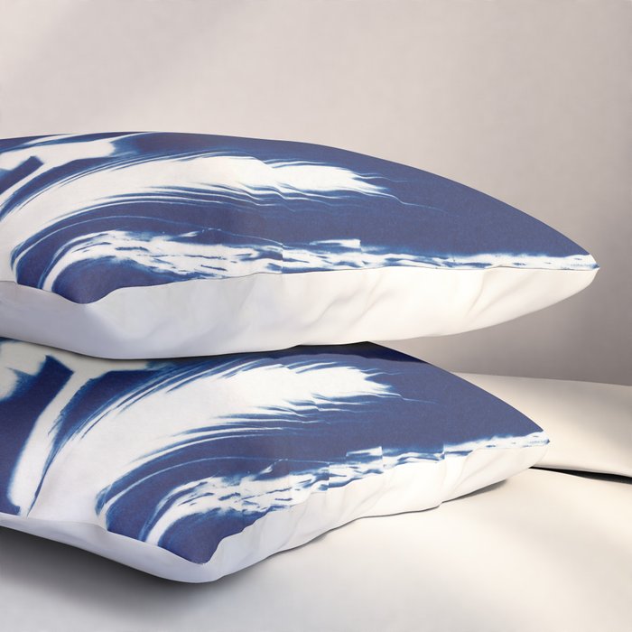 Cyan Herbarium #1 Pillow Sham Gallery Image 3