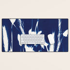 Cyan Herbarium #1 Desk Mat Gallery Image 1