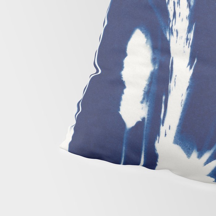 Cyan Herbarium #1 Pillow Sham Gallery Image 4