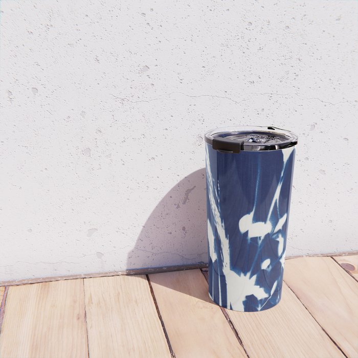 Cyan Herbarium #1 Travel Mug Gallery Image 4