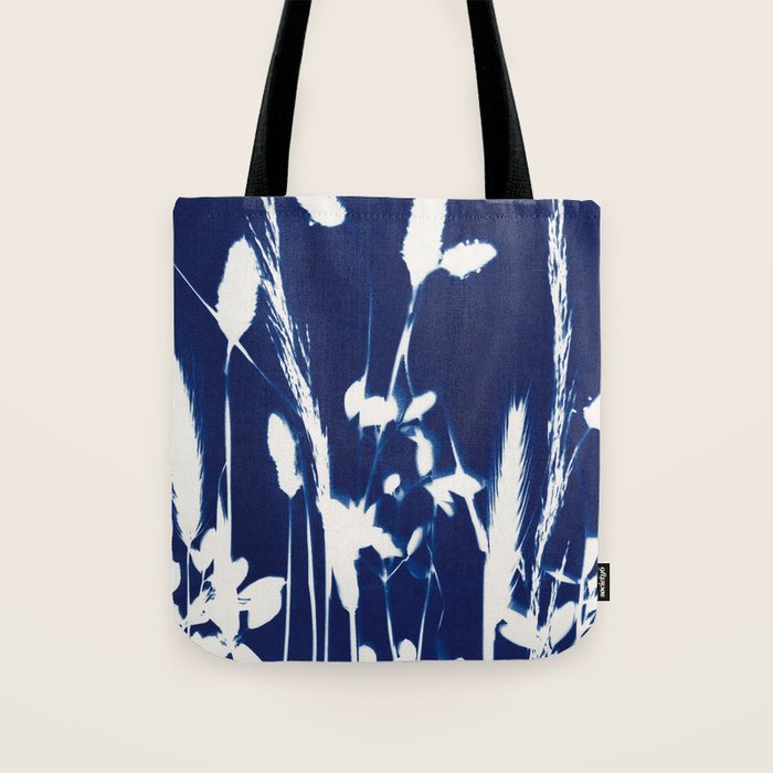 Cyan Herbarium #1 Tote Bag Gallery Image 1