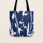 Cyan Herbarium #1 Tote Bag Gallery Image 1
