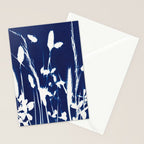 Cyan Herbarium #1 Stationery Card Gallery Image 2