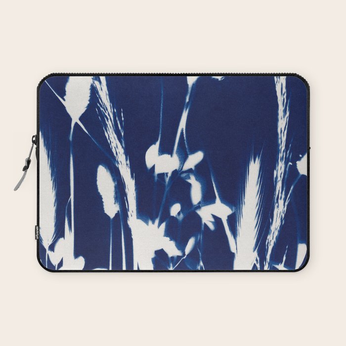 Cyan Herbarium #1 Laptop Sleeve Gallery Image 1