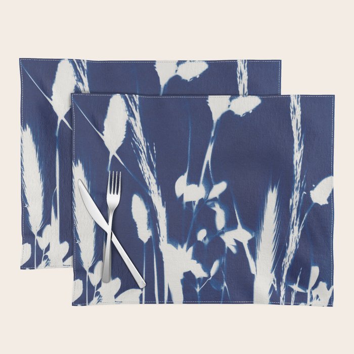 Cyan Herbarium #1 Placemat Gallery Image 1