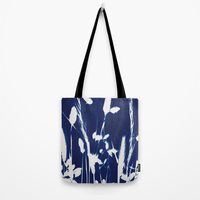 Cyan Herbarium #1 Tote Bag Gallery Image 2