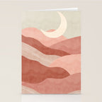 Reddish desert dunes moon Stationery Card Gallery Image 2